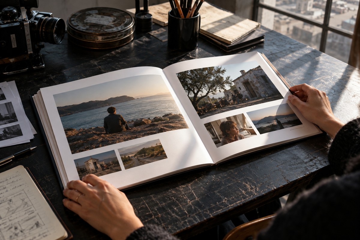 Une sélection de photographies rassemblées dans un dossier de références.