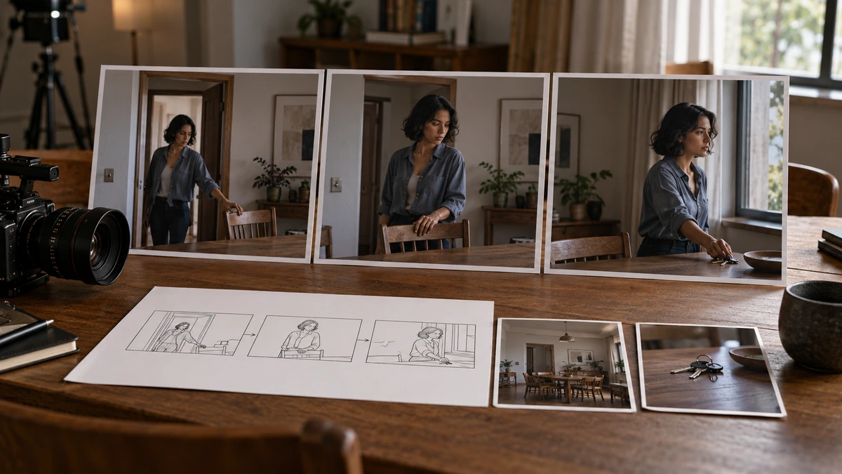 Des photographies conservent les états d’une action et leurs raccords.