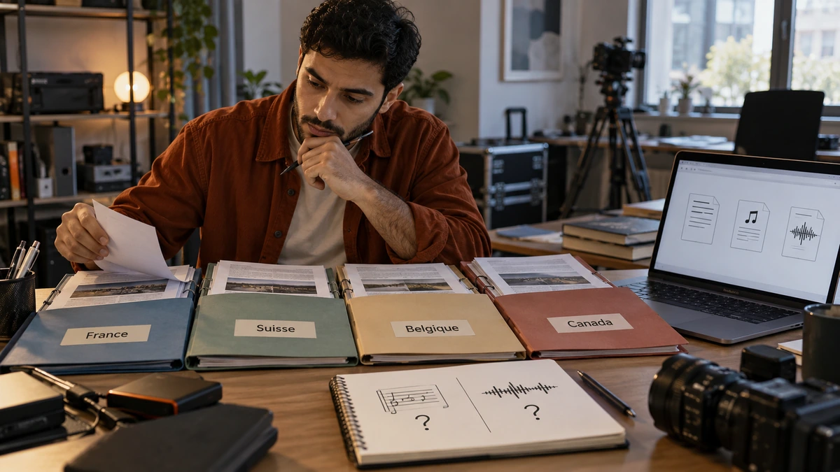 Une personne compare des conditions et des dossiers de fichiers sur ordinateur.