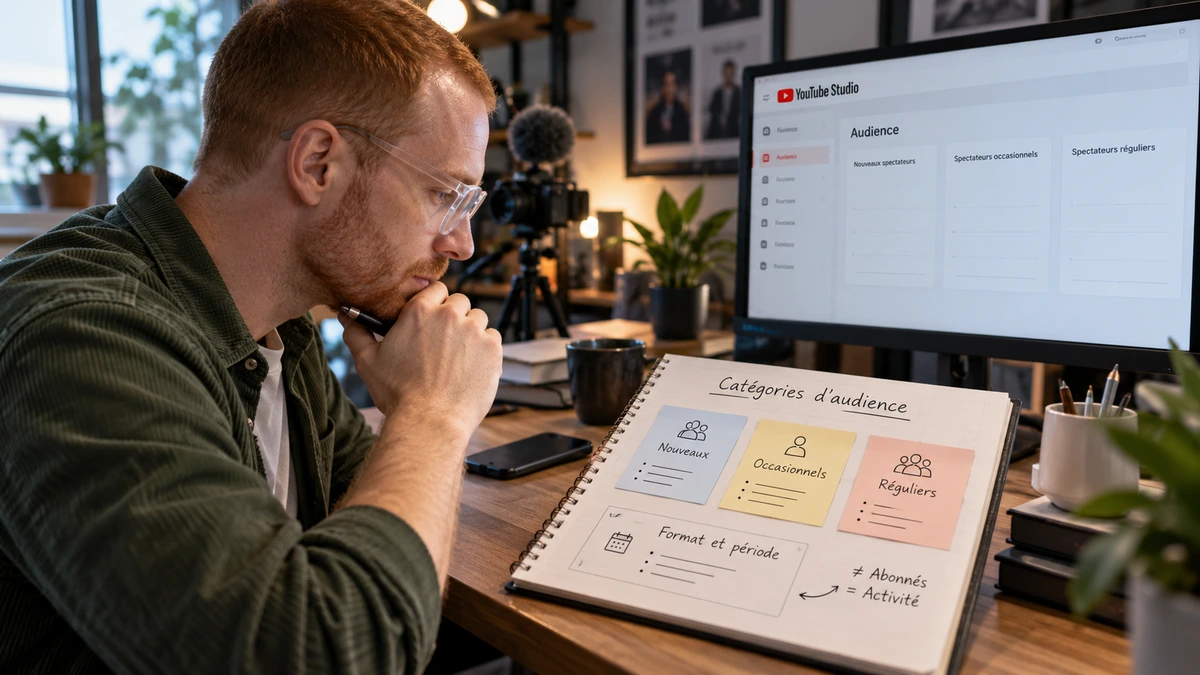 Une personne examine les informations de continuité d’audience sur un ordinateur.