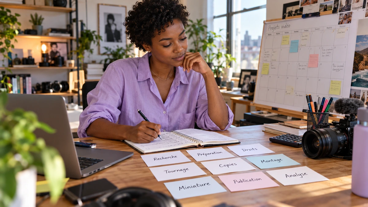 Une personne organise les ressources et le calendrier de plusieurs productions.