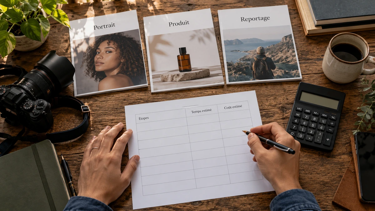 Des images et une fiche de calcul permettent de préparer une proposition.